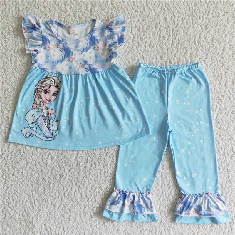 Frozen Elsa Blue Pants Set
